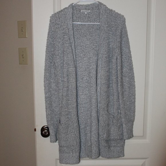 Society 8 Long Open Front Sweater - Picture 1 of 7